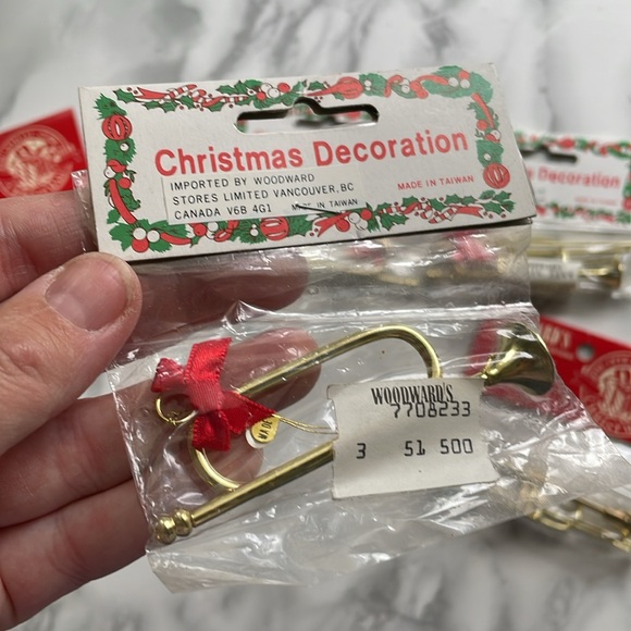 Vintage Christmas metal Musical ornament LOT - Picture 3 of 5